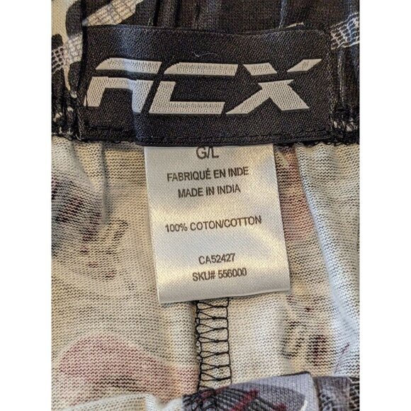 Mens L Sleep Lounge Pant All Over Guitar Print Cotton Stretch Waist Drawstring - Picture 5 of 6